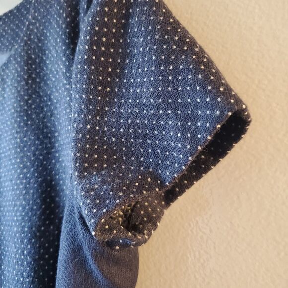 HOBBS London Blue White Polka Dot US 6 Wool Blend Pockets Business Preppy Dress - Picture 8 of 14
